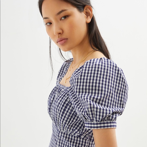 Anthropologie | GATHERED PUFF-SLEEVE MINI DRESS | XL - Picture 2 of 5